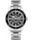 Captain Cook Men's Automatic Black Stainless Steel Bracelet Watch 42 mm