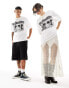 Фото #3 товара ASOS DESIGN unisex oversized license band t-shirt with The Beatles print in white