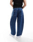 Фото #5 товара ASOS DESIGN barrel jeans with panels in washed blue