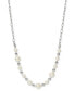 ფოტო #1 პროდუქტის by Nadri Silver-Tone Imitation Pearl Statement Necklace, 16" + 2" extender