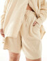 Фото #3 товара Yours cheesecloth shorts co-ord in beige