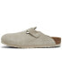 Men's Boston Soft Footbed Suede Leather Clogs from Finish Line