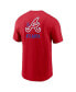 ფოტო #2 პროდუქტის Men's Red Atlanta Braves City Connect 2-Hit T-Shirt