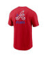 ფოტო #3 პროდუქტის Men's Red Atlanta Braves City Connect 2-Hit T-Shirt