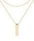 brook & york 14K Gold Plated Maisie Initial Layering Necklace Set