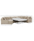 Фото #21 товара Wrenley 170" 3-Pc. Fabric Sectional Full Sleeper Cuddler Chaise Sofa, Created for Macy's