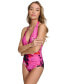 Фото #5 товара Women's Tie-Back Halter-Style One-Piece Swimsuit