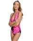 Women's Tie-Back Halter-Style One-Piece Swimsuit