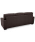 Фото #39 товара Ennia 82" Leather Queen Sleeper Sofa, Created for Macy's