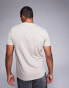 ASOS DESIGN essential heavyweight crew neck t-shirt 240gsm in taupe Красный, S - Chest 38 - фото #9