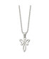 Фото #2 товара Chisel polished Fancy Cross Pendant on a Ball Chain Necklace