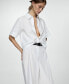 ფოტო #3 პროდუქტის Women's Cotton Wide Leg Trousers