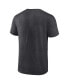 ფოტო #2 პროდუქტის Men's Heather Charcoal Texas Rangers 2023 American League Champions Locker Room Big and Tall T-shirt