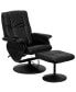 Фото #1 товара Massaging Multi-Position Recliner And Ottoman With Wrapped Base