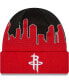 Фото #3 товара Men's Red and Black Houston Rockets 2022 Tip-Off Cuffed Knit Hat