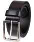 ფოტო #3 პროდუქტის Men's Heavy Brass Buckle Leather Belt