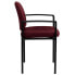Фото #1 товара Comfort Burgundy Fabric Stackable Steel Side Reception Chair With Arms