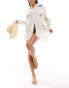 Фото #2 товара ASOS DESIGN Postcard embroidered beach shirt in white