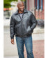 Фото #2 товара Куртка Kingsize кожаная с эмбоссированным узором "KingSize big & Tall" - 3XL, Чёрная