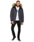 Фото #11 товара Men's Long Parka with Faux-Fur Lined Hood