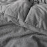 Фото #3 товара King/California Heavyweight Linen Blend Comforter & Sham Set Dark Gray -