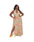 Фото #1 товара Plus Size 1960s Halter Maxi Dress