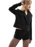 Фото #1 товара Mango waistband detail micro shorts in black