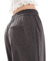 Фото #5 товара ONLY Tall linen mix wide leg trouser in grey