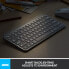 Фото #6 товара Logitech MX Keys Mini Minimalist Wireless Illuminated Keyboard - Mini - RF Wireless + Bluetooth - QWERTY - LED - Graphite