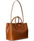 ფოტო #6 პროდუქტის Women's Full-Grain Smooth Leather Large Marcy Satchel