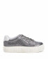 Фото #10 товара Women's The Floral Round Toe Flatform Lace-Up Sneakers