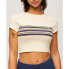 ფოტო #1 პროდუქტის SUPERDRY Vintage Stripe Crop T-shirt