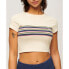 Фото #1 товара SUPERDRY Vintage Stripe Crop short sleeve T-shirt