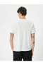 Erkek T-shirt Beyaz 4sam10296hk