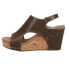Фото #5 товара Corkys Tiffanee Studded Wedge Womens Brown Casual Sandals 41-0266-SADD