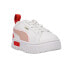 Puma Mayze Ac Lace Up Toddler Girls White Sneakers Casual Shoes 38568608
