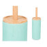 Toilet Brush Mint Wood Resin 10,5 x 38 x 10,5 cm (4 Units)