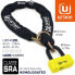 URBAN SECURITY Chain Lock 120 SRA+UR74 U-Lock