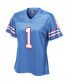 Фото #3 товара Women's Warren Moon Light Blue Houston Oilers Gridiron Classics Retired Player Replica Jersey