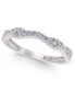 Фото #1 товара Кольцо Macy's Diamond Twist Band 14k White Gold