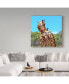 Фото #3 товара Incredi 'Two Giraffes Wildlife' Canvas Art - 14" x 14"