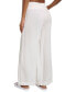 ფოტო #2 პროდუქტის Women's Smocked-Waist Cover-Up Pull-On Pants