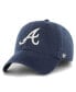 ფოტო #1 პროდუქტის Men's Navy Atlanta Braves Franchise Logo Fitted Hat