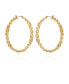 ფოტო #1 პროდუქტის Gold-Tone Modern Hoop Earrings