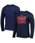 Men's Navy Houston Texans Combine Authentic Offsides Long Sleeve T-shirt