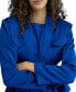 ფოტო #1 პროდუქტის Women's Crop Flap-Pocket Long-Sleeve Blazer