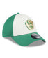 Фото #4 товара Men's White, Green Milwaukee Brewers 2024 St. Patrick's Day 39THIRTY Flex Fit Hat