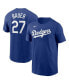 Фото #1 товара Men's Trevor Bauer Royal Los Angeles Dodgers Name and Number T-shirt