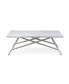 Coral Carrara Marble Coffee Table