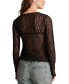 Фото #2 товара Women's Lace Layering Long-Sleeve Top